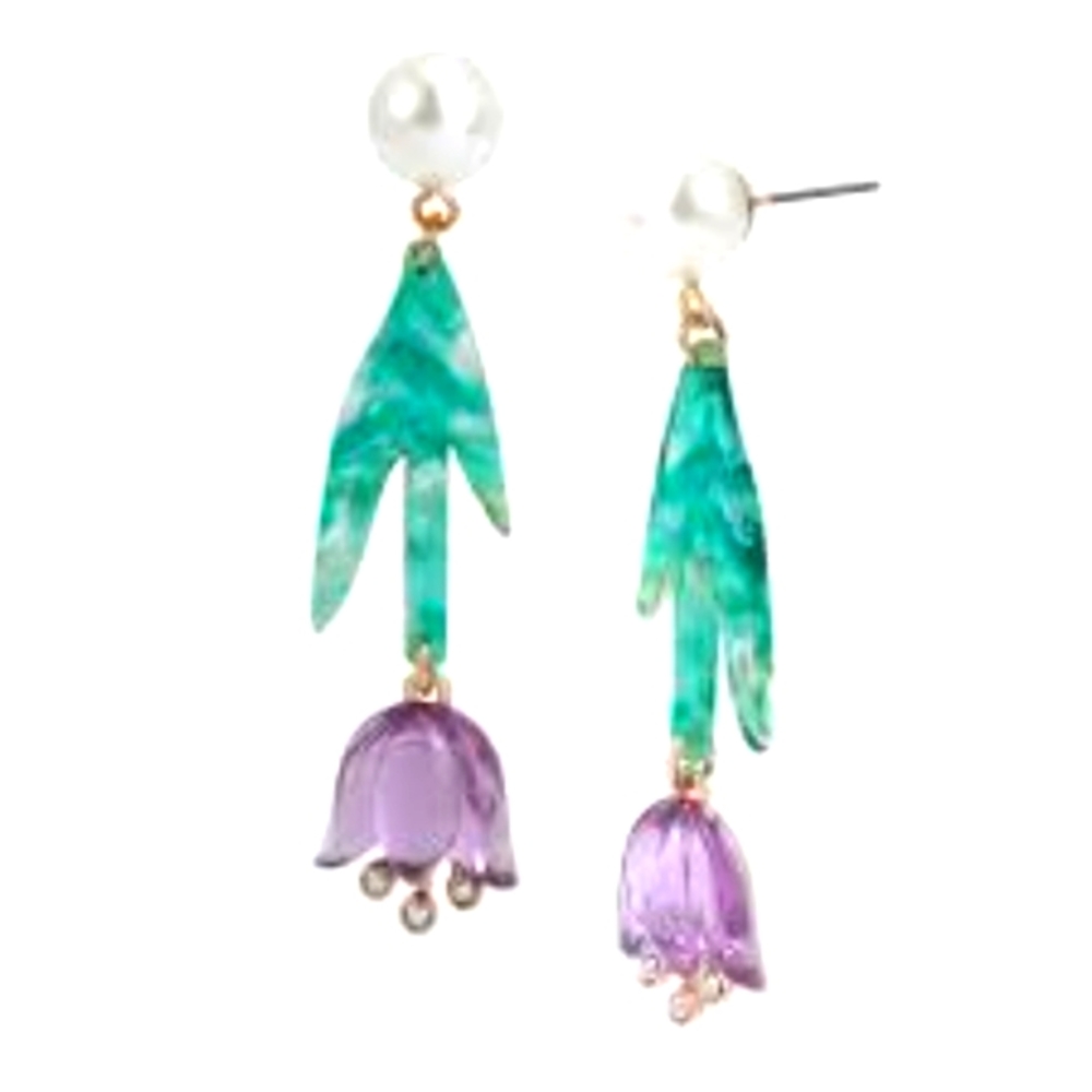 Betsey Johnson Upside-down Tulip Earrings